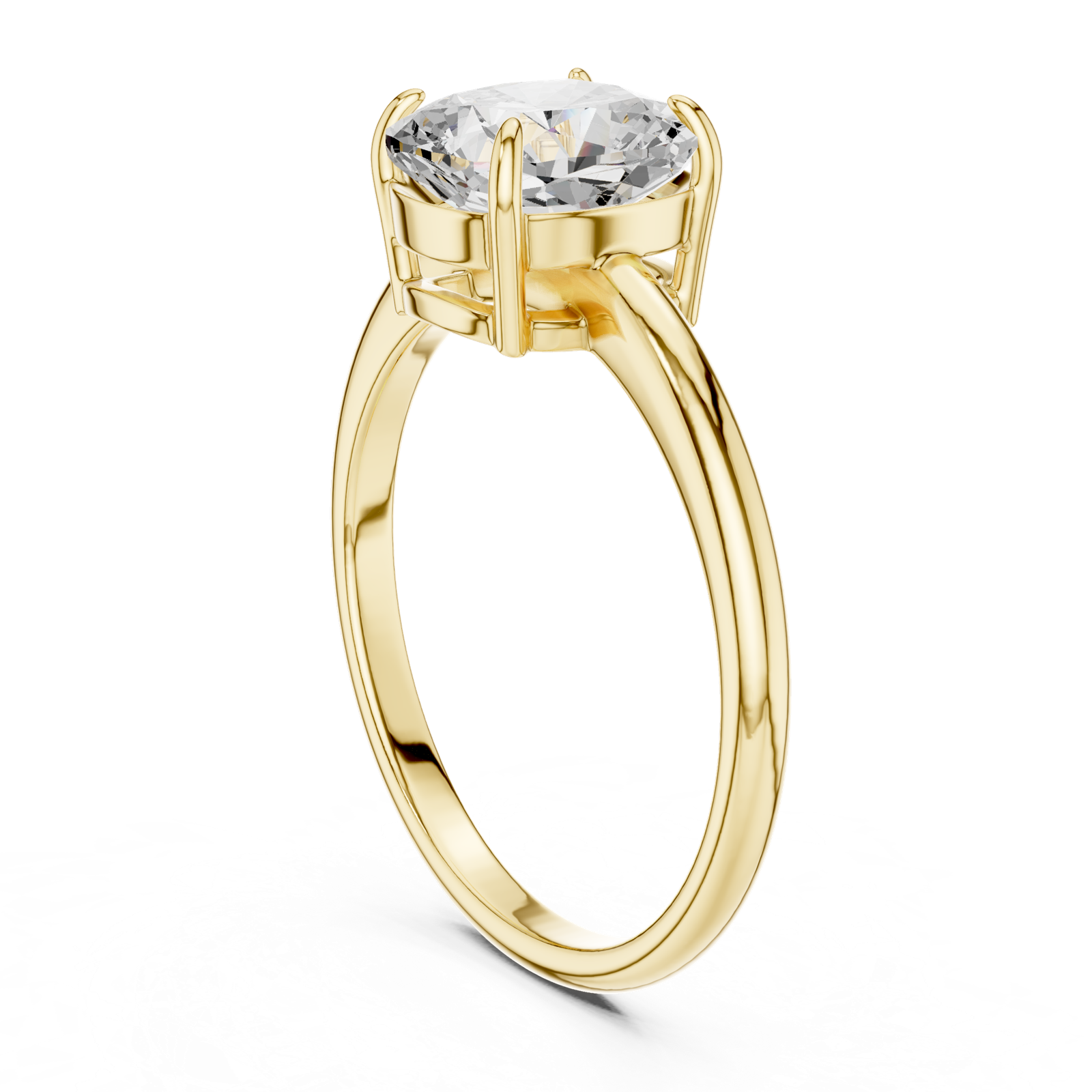 Gold Ring DDLR-808, Yellow Gold, view 1