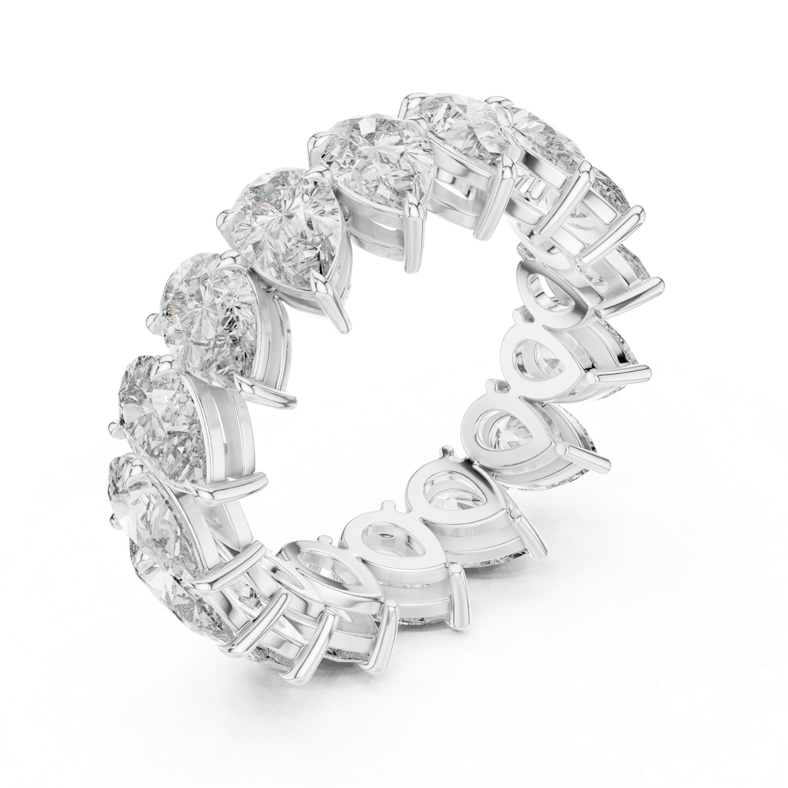 Gold Ring DDLR-220, White Gold, view 2