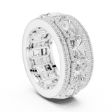Gold Ring DDLR-308, White Gold, view 1