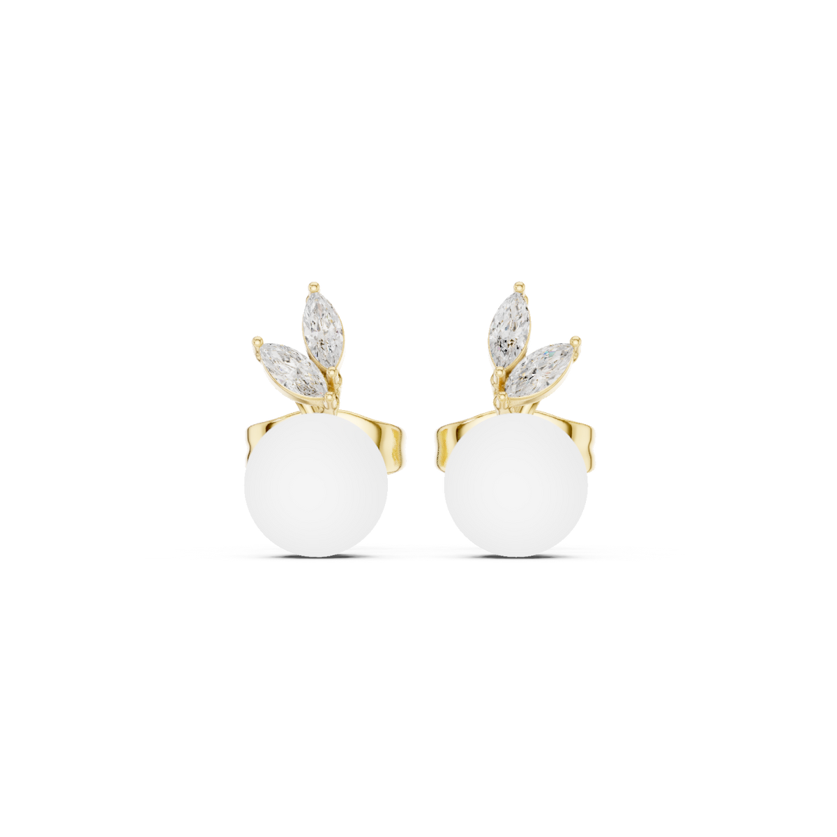 Gold Earrings SBER(50), Yellow Gold