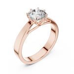 Gold Ring LR-0001, Rose Gold, view 2