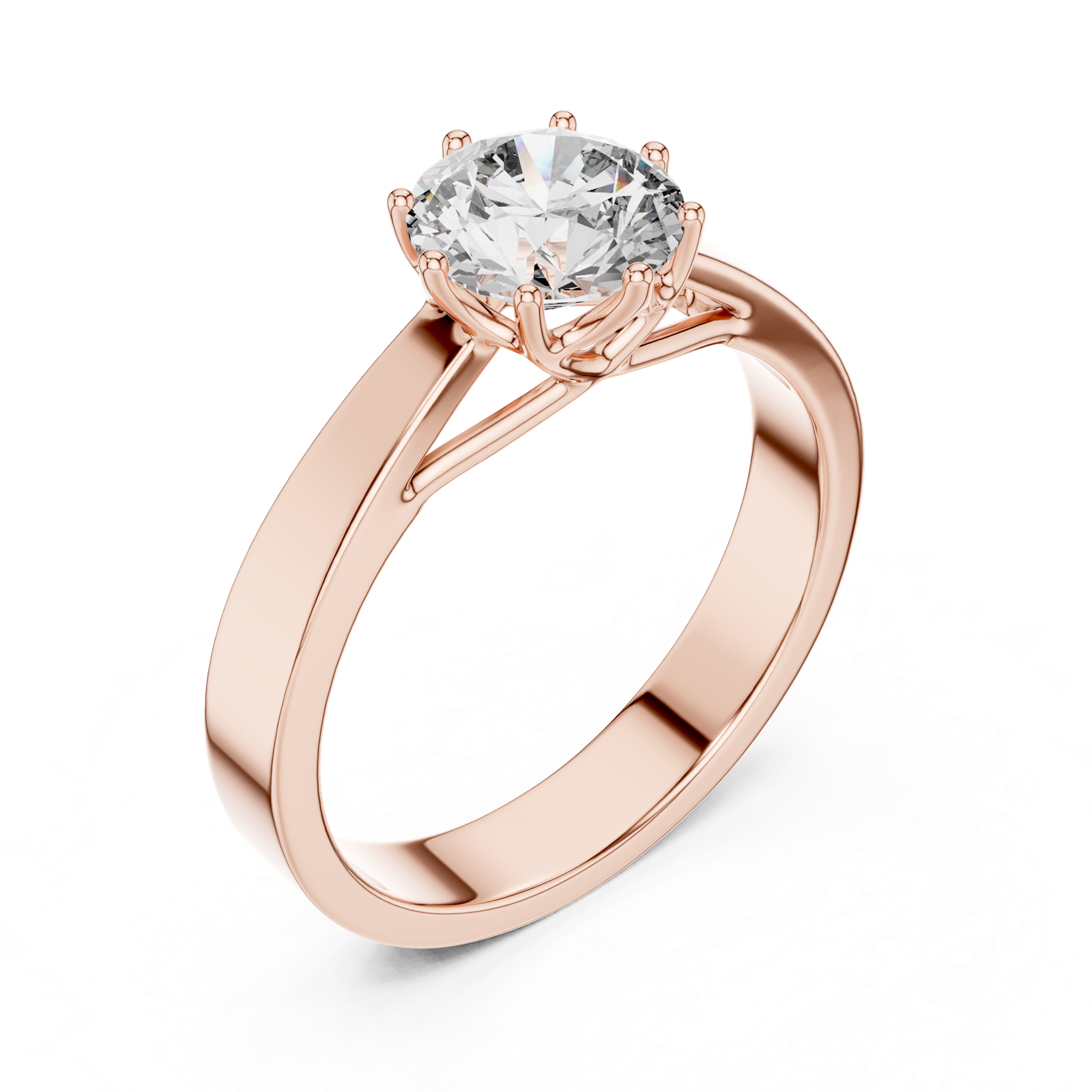 Gold Ring LR-0001, Rose Gold, view 2