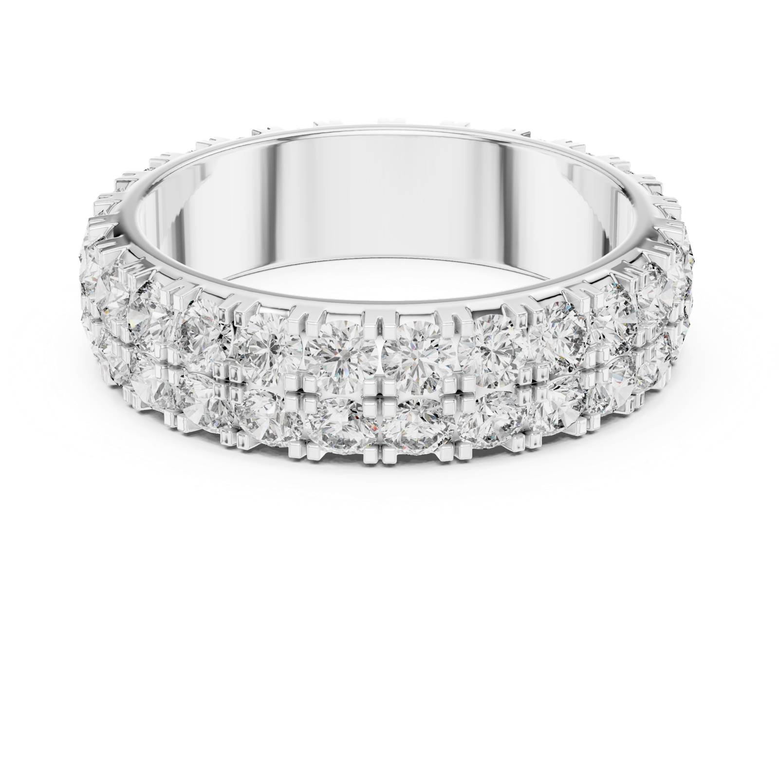 Gold Ring DDLR-223, White Gold, view 4