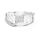 Gold Ring LR-01 (25), White Gold, view 4