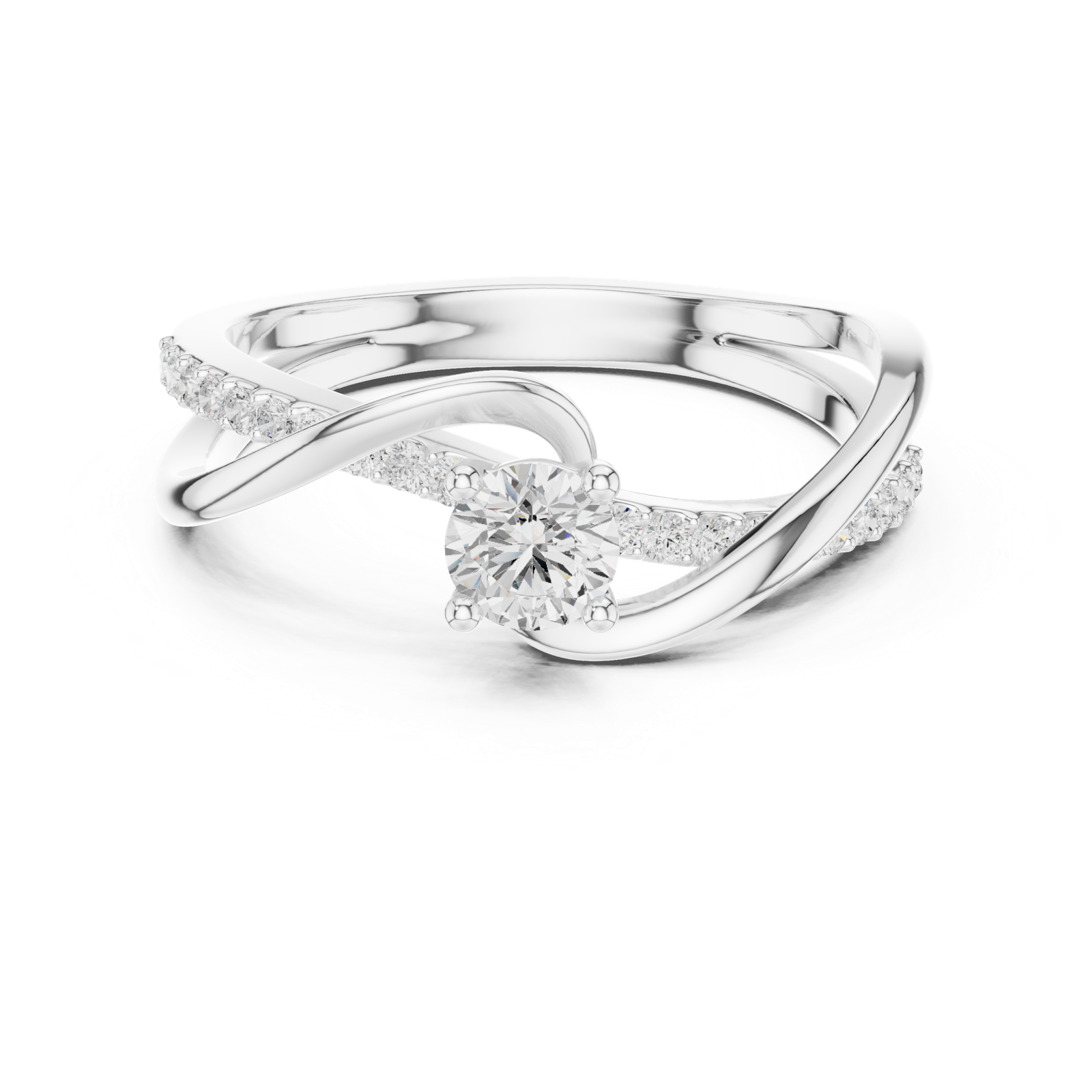Gold Ring SBWR(39), White Gold, view 4