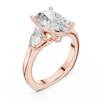 Gold Ring DDLR-269, Rose Gold, view 2