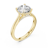 Gold Ring DDLR-991, Yellow Gold, view 2