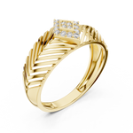 Gold Ring LR-01 (23), Yellow Gold, view 2
