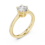 Gold Ring DDLR-558, Yellow Gold, view 2