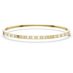 14K Solid Gold Lab Diamond Bracelet, Yellow Gold