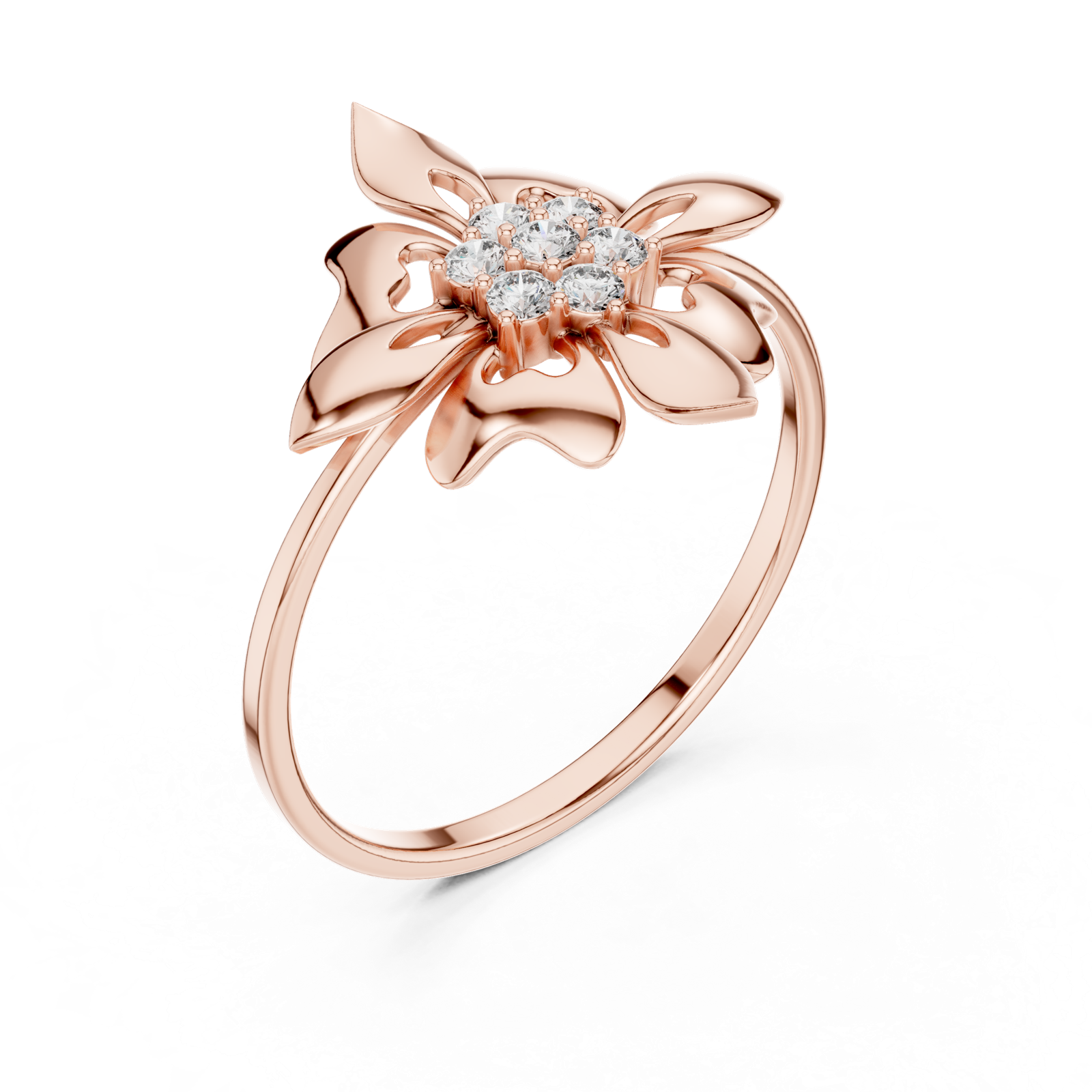 Gold Ring 1 (175), Rose Gold, view 2