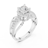 Gold Ring DDLR-486, White Gold, view 2