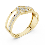Gold Ring LR-01 (21), Yellow Gold, view 2