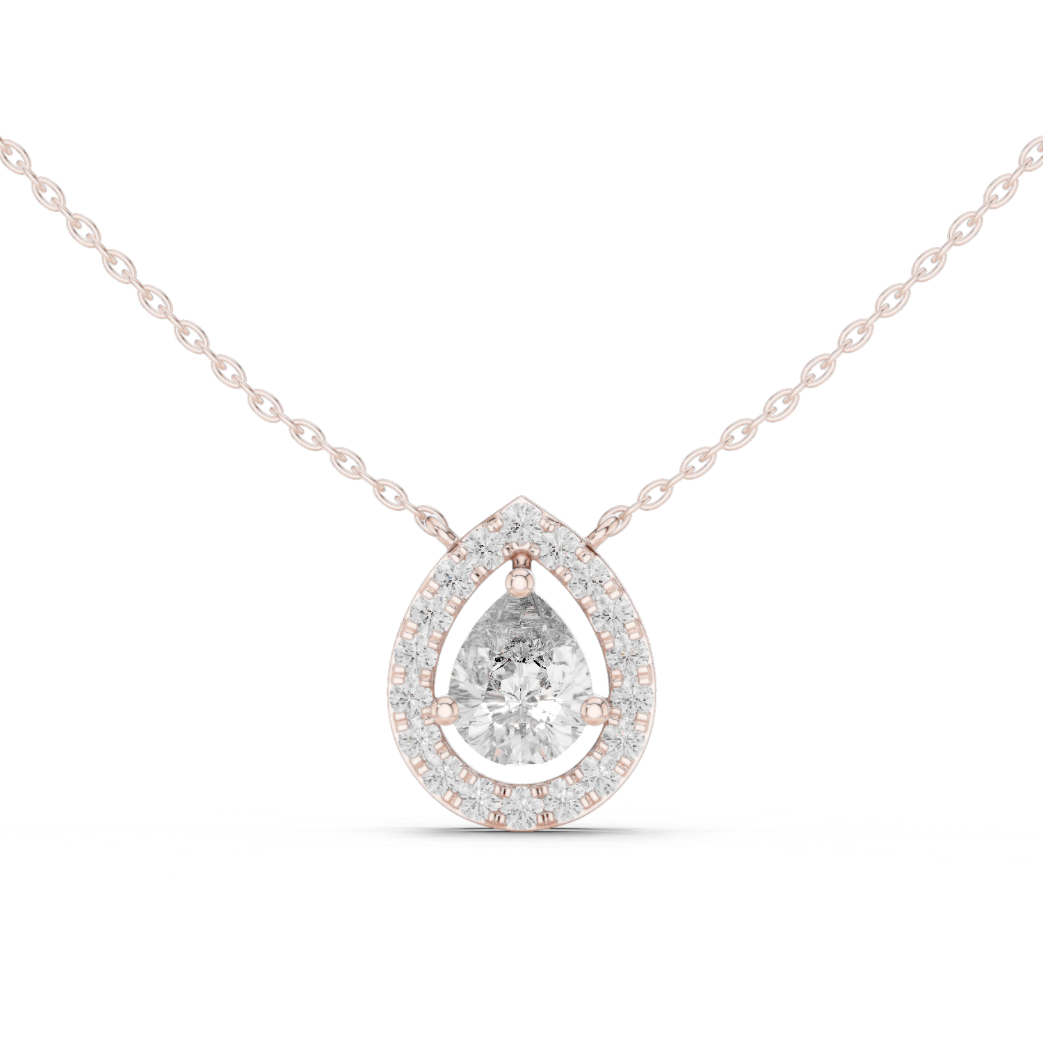 Gold Pendant GPD-0021, Rose Gold