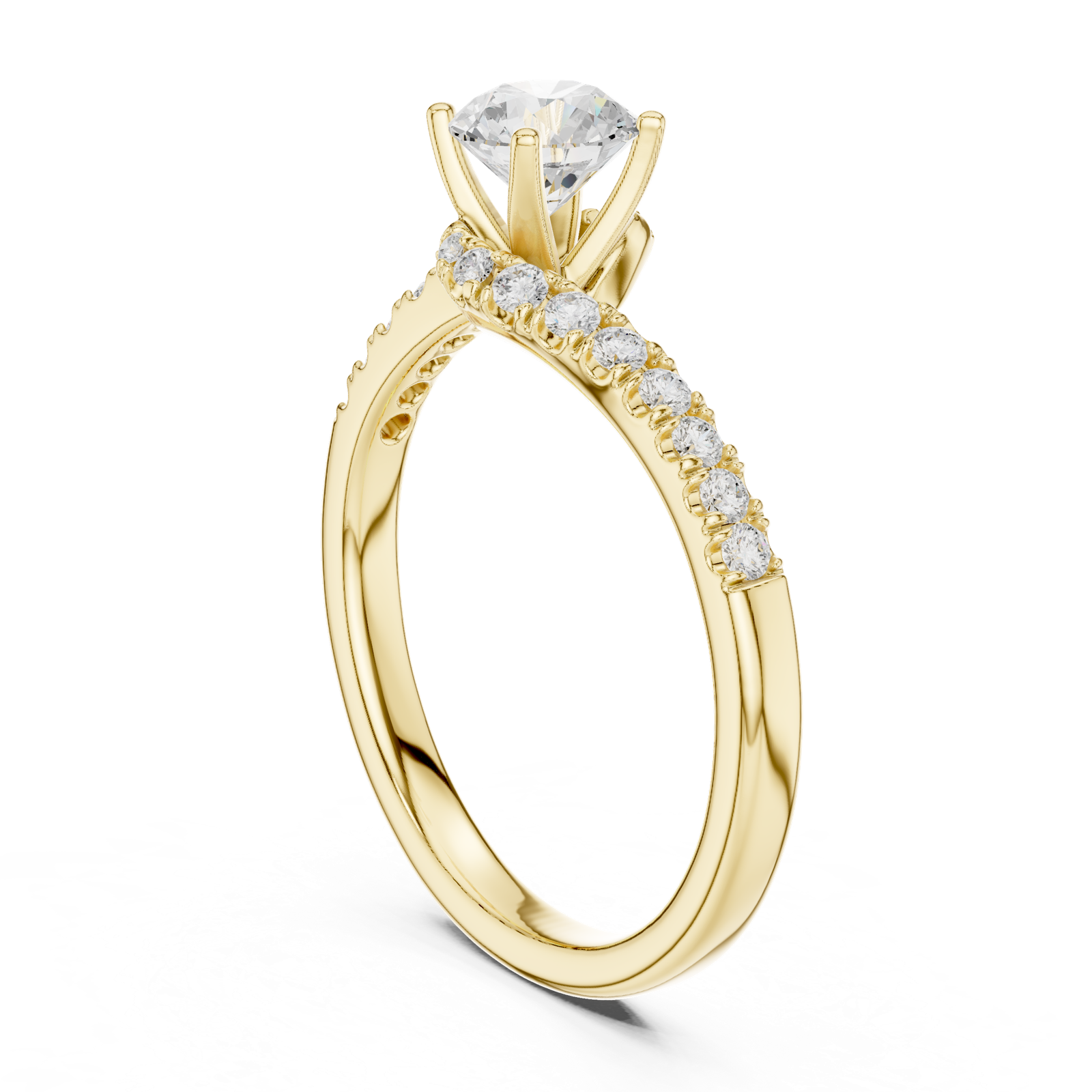 Gold Ring LR-0320, Yellow Gold, view 1