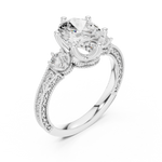 Gold Ring DDLR-282, White Gold, view 2
