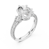 Gold Ring DDLR-282, White Gold, view 2