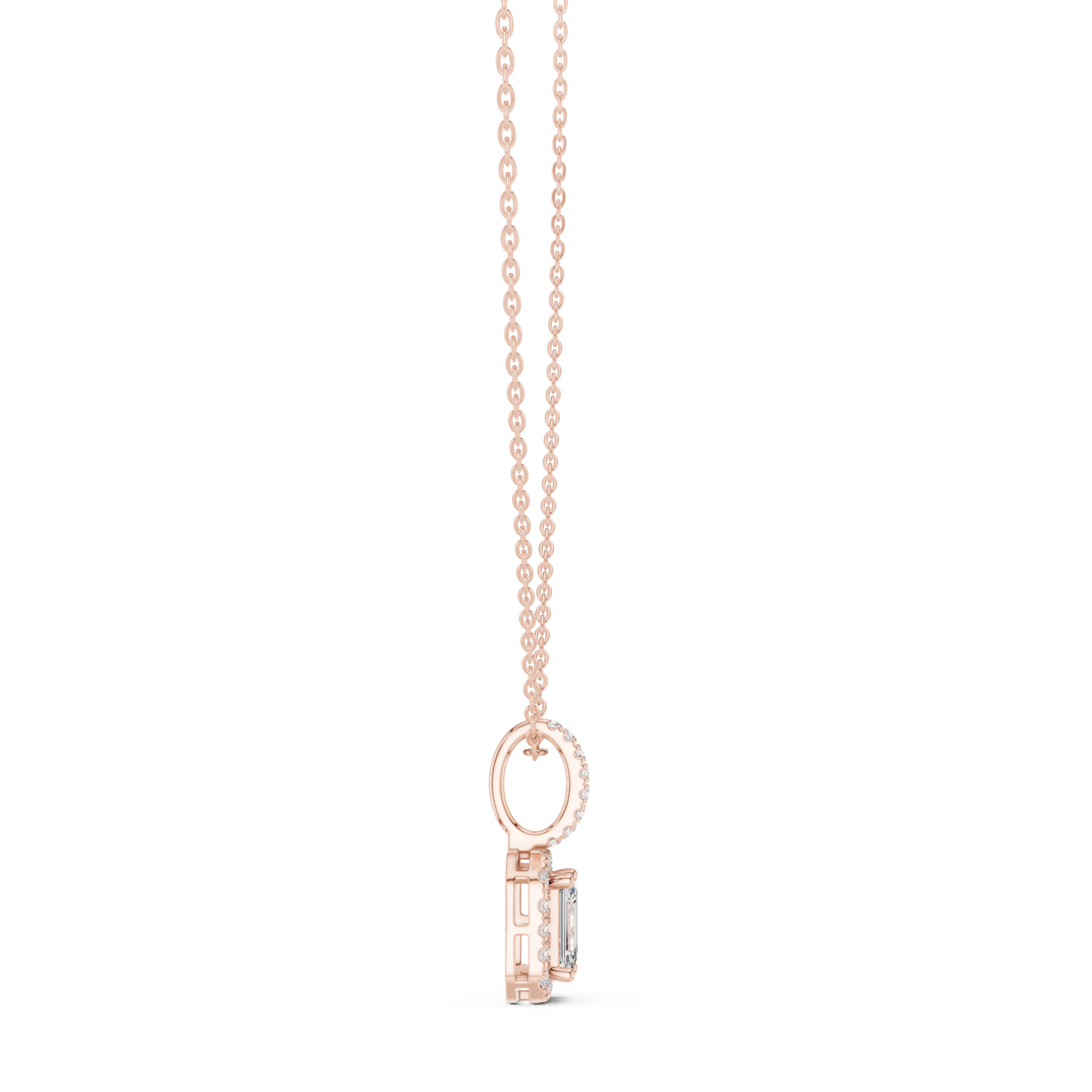 Gold Pendant GPD-0002, Rose Gold, view 3