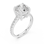 Gold Ring DDLR-1023, White Gold, view 2