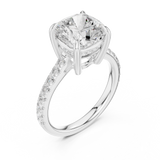 Gold Ring DDLR-1023, White Gold, view 2