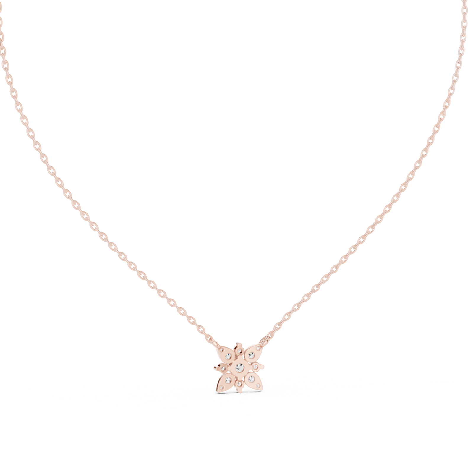 Gold Pendant GPD-0015, Rose Gold, view 4