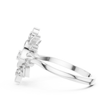 Gold Ring DR-6294, White Gold, view 3