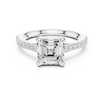 Gold Ring DDLR-874, White Gold, view 4