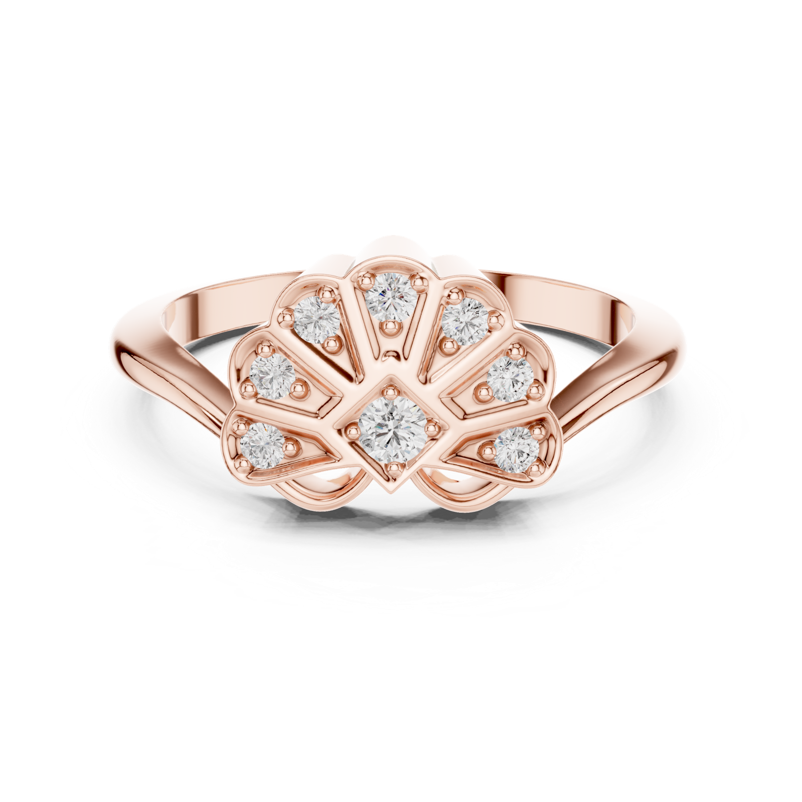 Gold Ring 00001L (50), Rose Gold