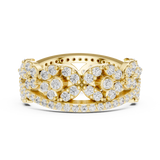 Gold Ring r45, Yellow Gold, view 3