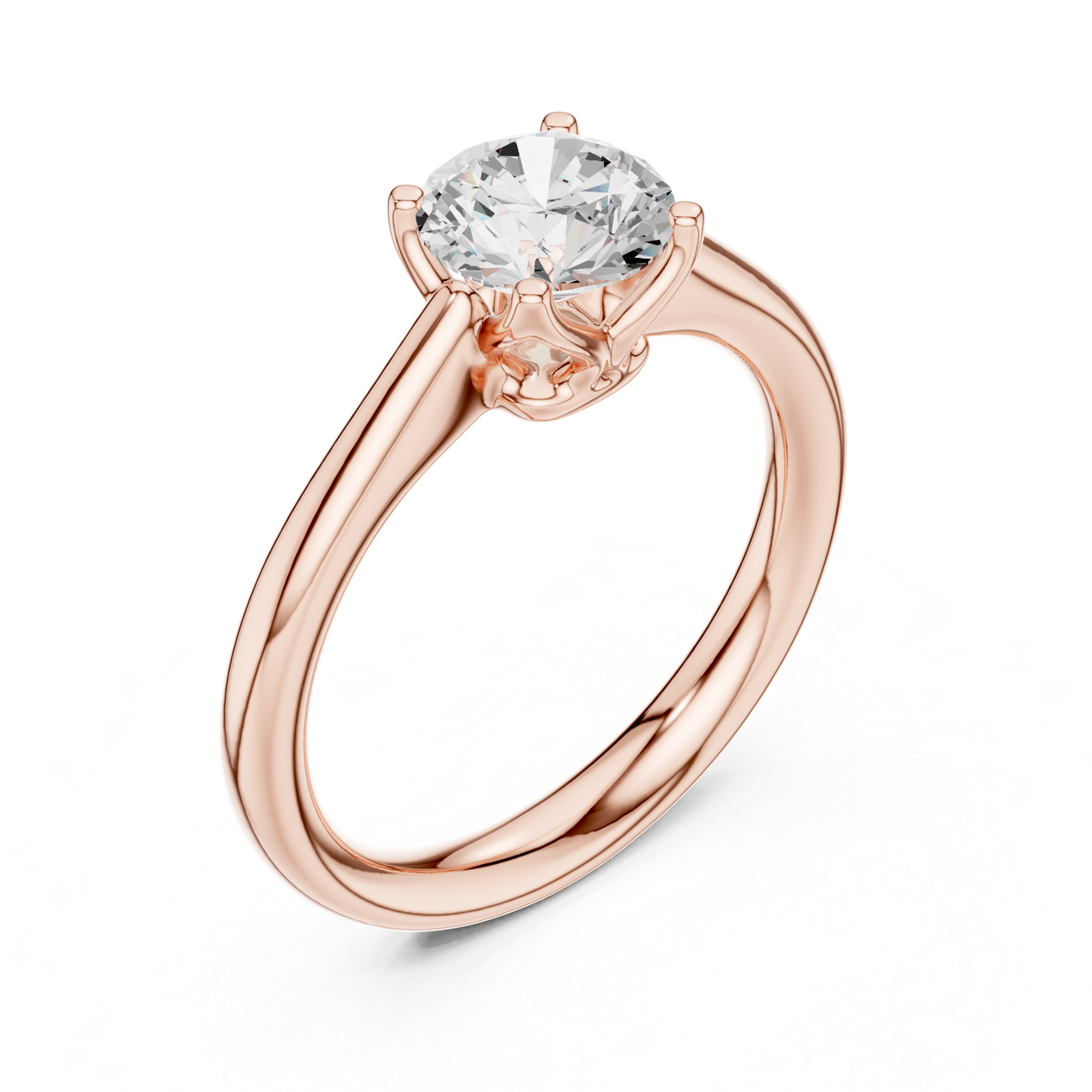 Gold Ring DDLR-563, Rose Gold, view 2