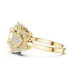 Gold Ring DDLR-453, Yellow Gold, view 3