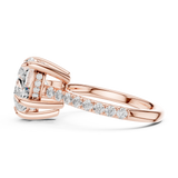 Gold Ring DDLR-1025, Rose Gold, view 3