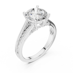 Gold Ring DDLR-999, White Gold, view 2
