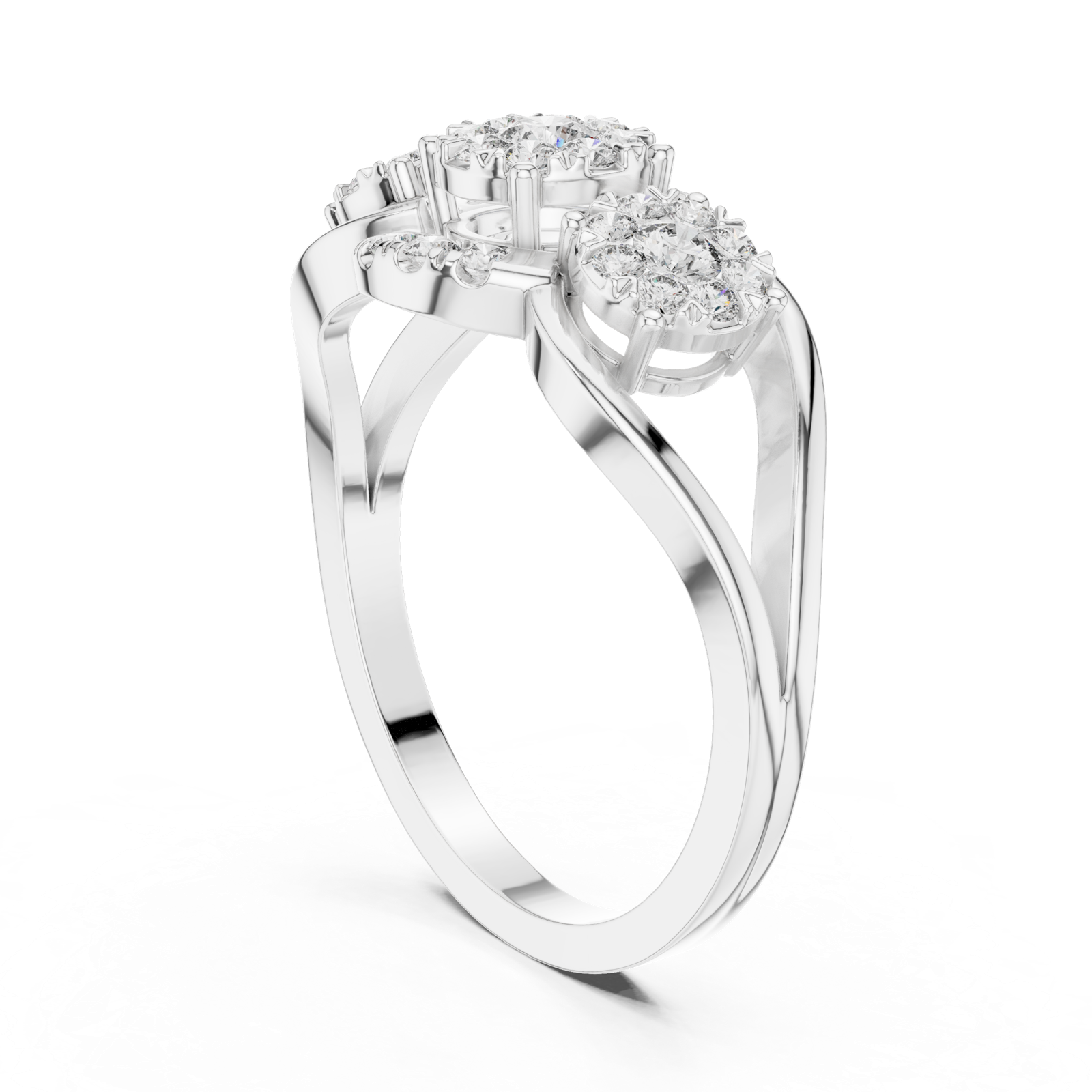 Gold Ring 19-120015L, White Gold, view 1