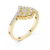 Gold Ring ALR-164, Yellow Gold, view 2