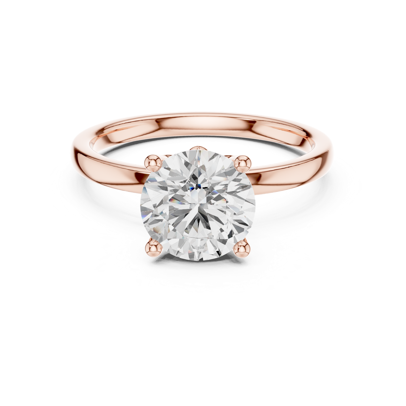 Gold Ring DDLR-847, Rose Gold, view 4