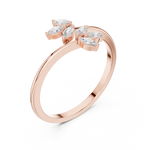 Gold Ring HLR-236, Rose Gold, view 2