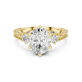 Gold Ring DDLR-282, Yellow Gold, view 4