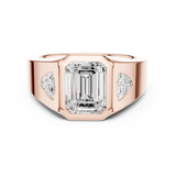 Gold Ring DDLR-285, Rose Gold, view 4