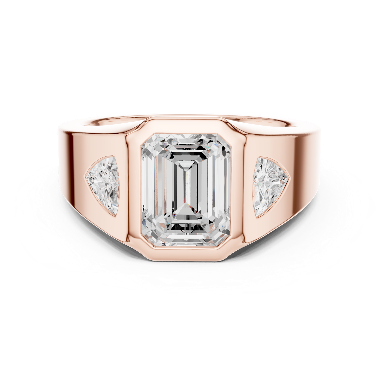 Gold Ring DDLR-285, Rose Gold, view 4