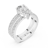 Gold Ring DDLR-1094, White Gold, view 2