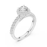 Gold Ring LR-0230, White Gold, view 2