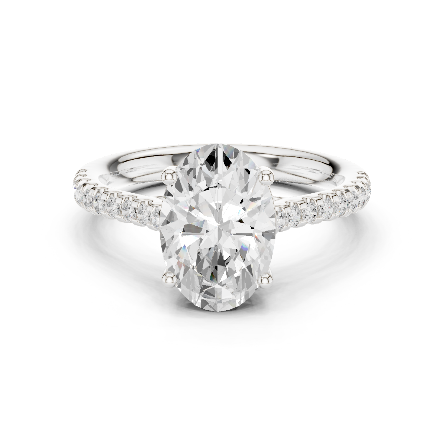 Gold Ring DDLR-729, White Gold