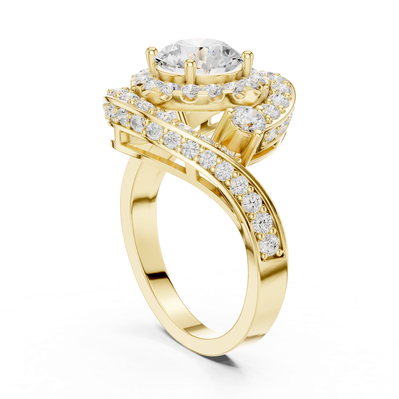 Gold Ring DDLR-402, Yellow Gold