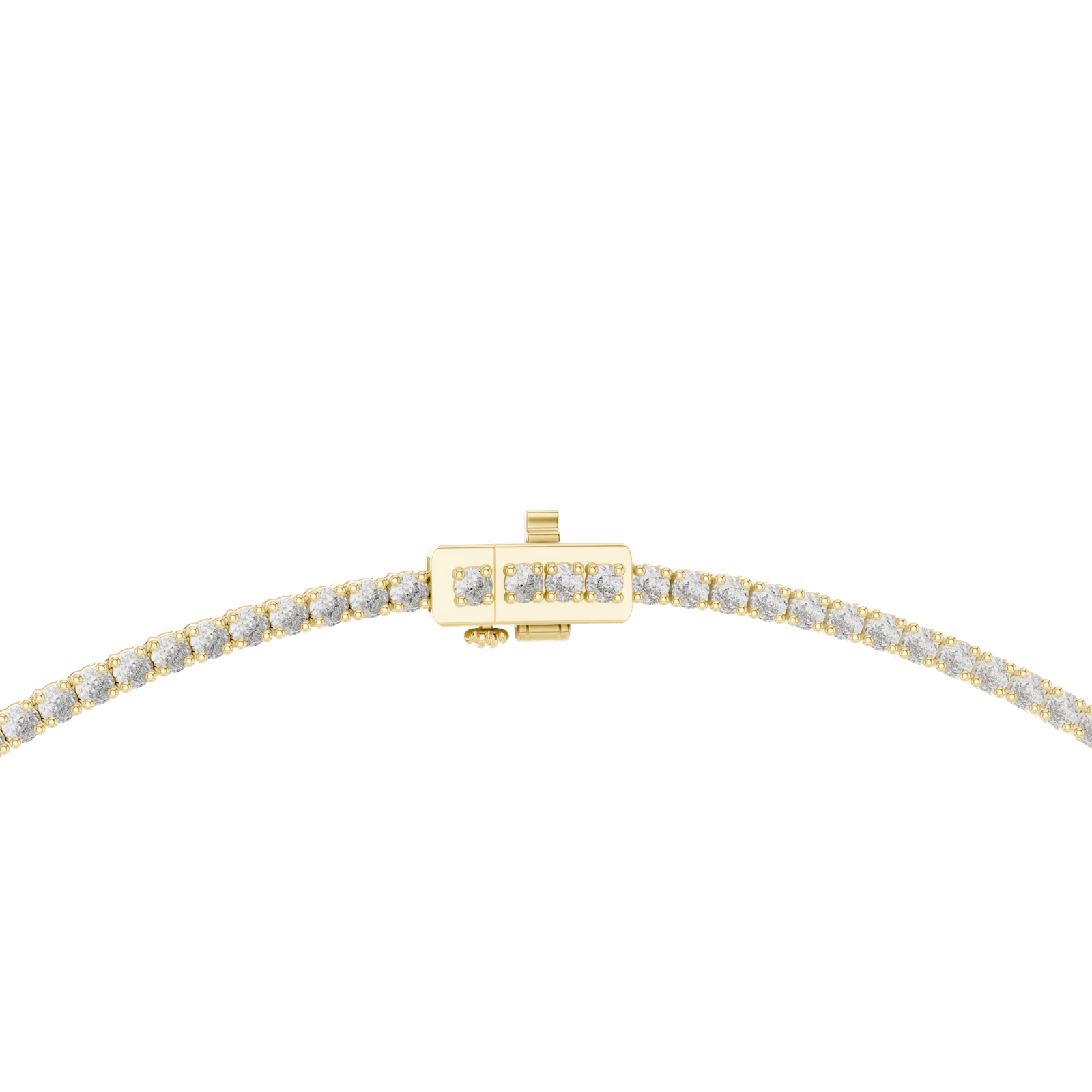 14K Solid Gold Lab Diamond Solitaire Pendant Necklace, Yellow Gold, view 4