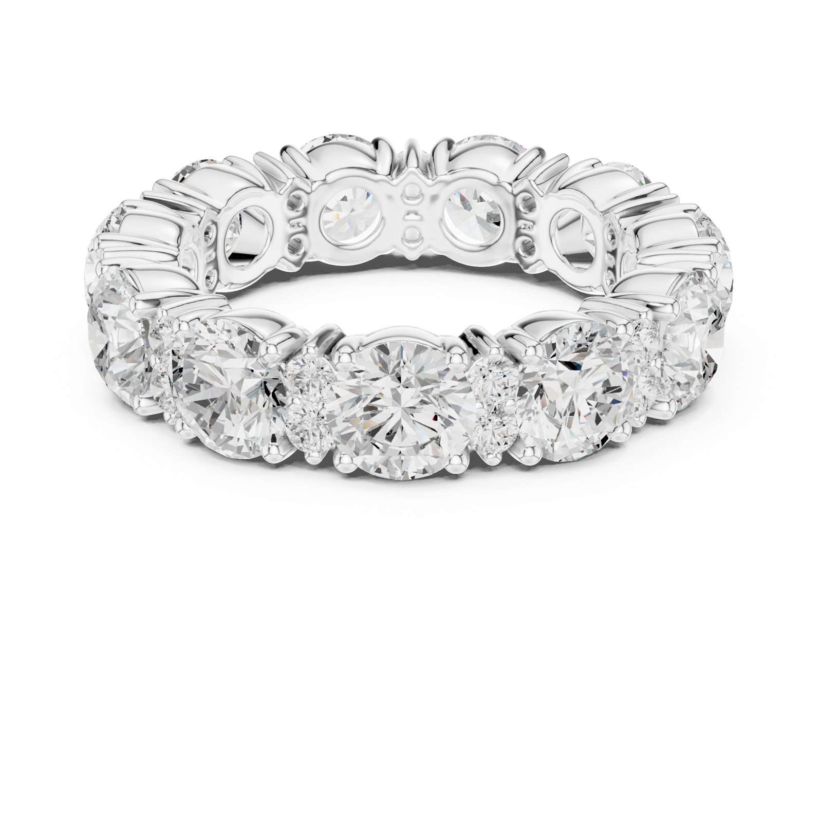 Gold Ring DDLR-707, White Gold, view 4