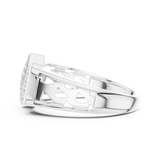 Gold Ring LR-01 (44), White Gold, view 3