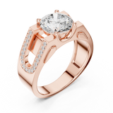 Gold Ring SBMR(45), Rose Gold, view 2