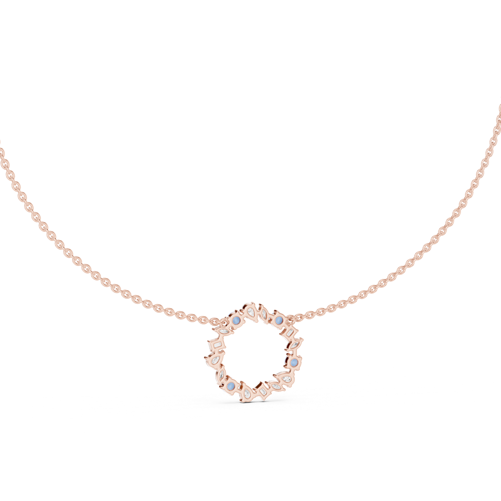 Gold Pendant GNK-0011, Rose Gold, view 4