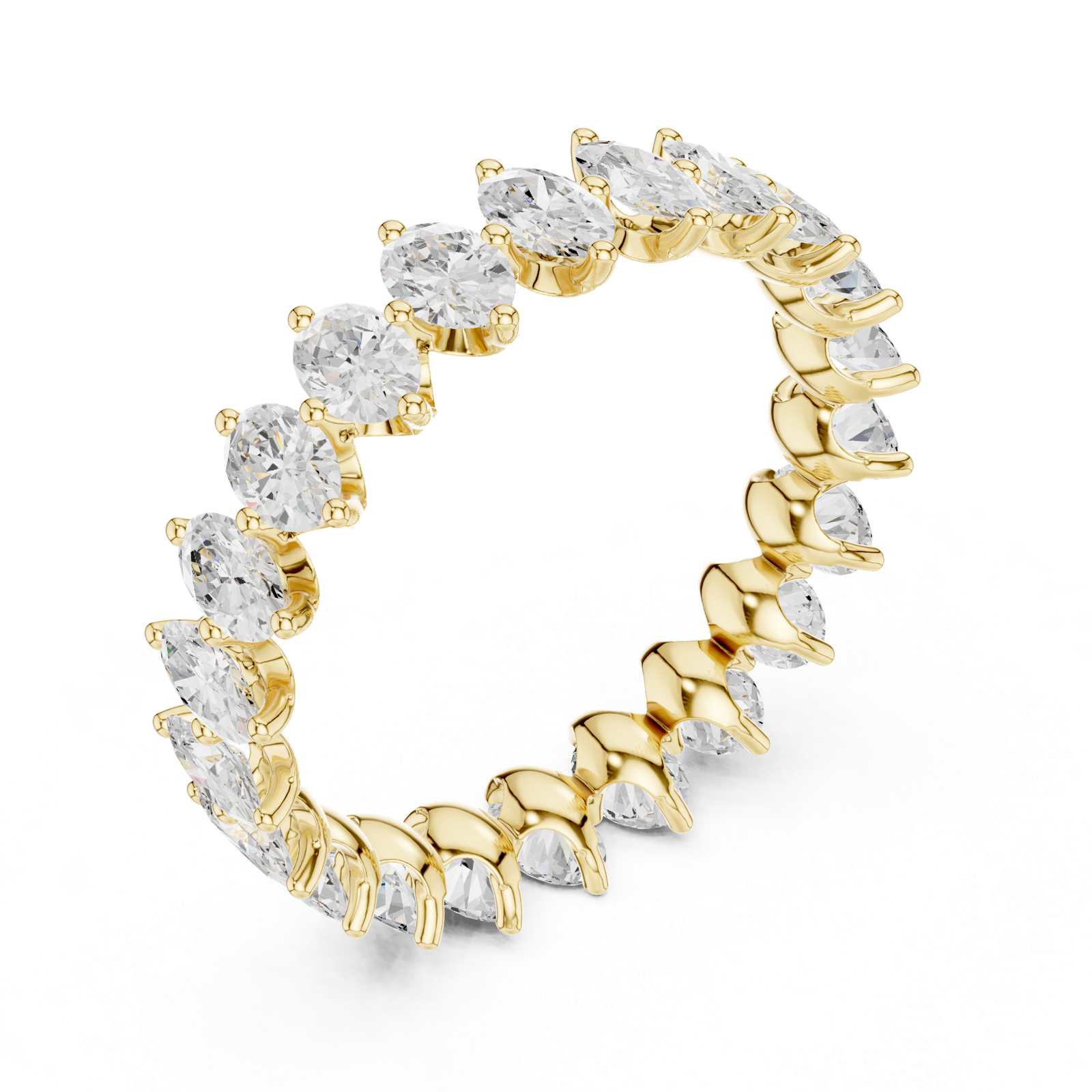 Gold Ring DDLR-374, Yellow Gold, view 2